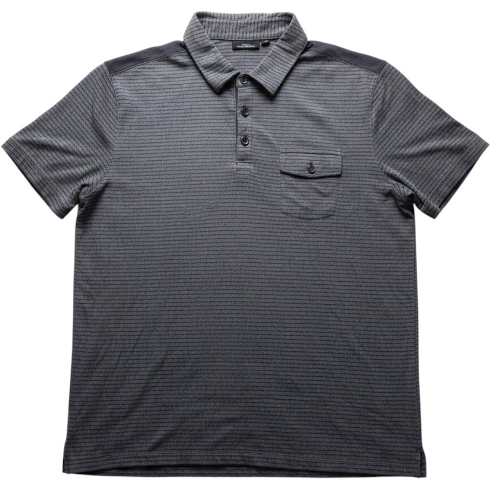 Marc Anthony Polo Shirt Mens XXL Blue Excellent Striped Short Sleeve Pocket